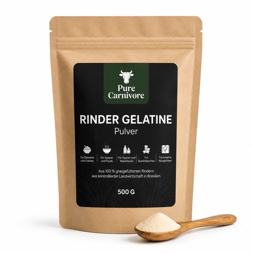 Rindergelatine pulver 500g - rindergelatine, [500g]