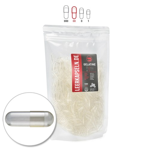 Leerkapseln gelatine 1000 - leerkapseln, |
