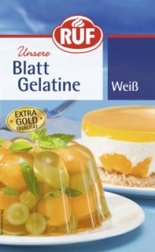 Ruf blatt gelatine weiß - gelatine,