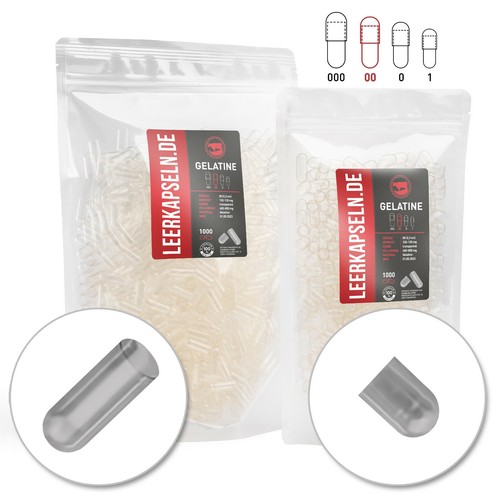Leerkapseln gelatine 1000 - leerkapseln,