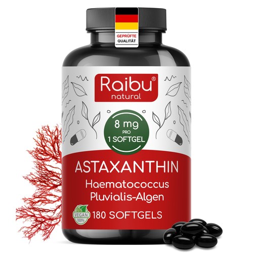 Astaxanthin hochdosiert 180 - astaxanthin,