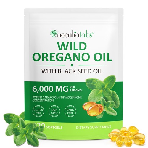 Wildes oregano öl softgels - oregano,