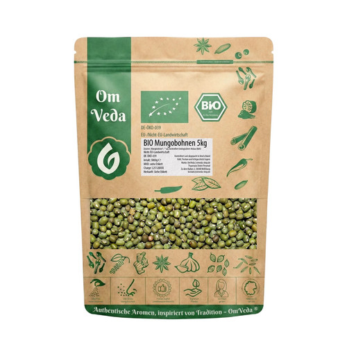 Bio mungbohnen 5kg - mungbohnen, |