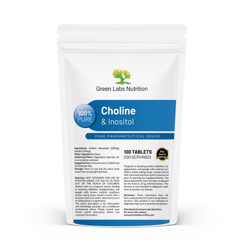 Cholin inositol tabletten - cholin, +