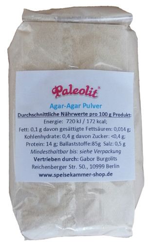 100g agar - agar-agar, pulver